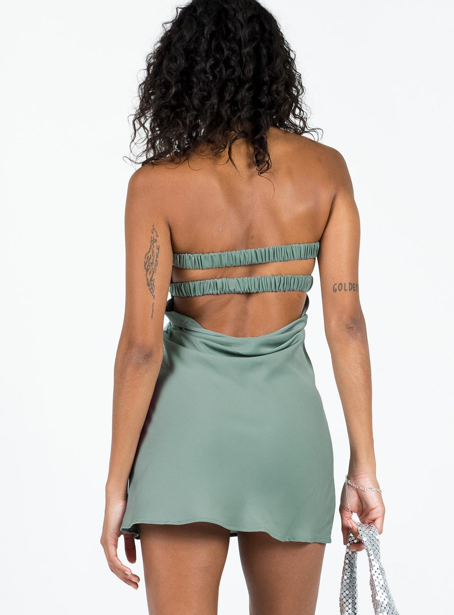 Shellie Mini Dress Green · photo 5