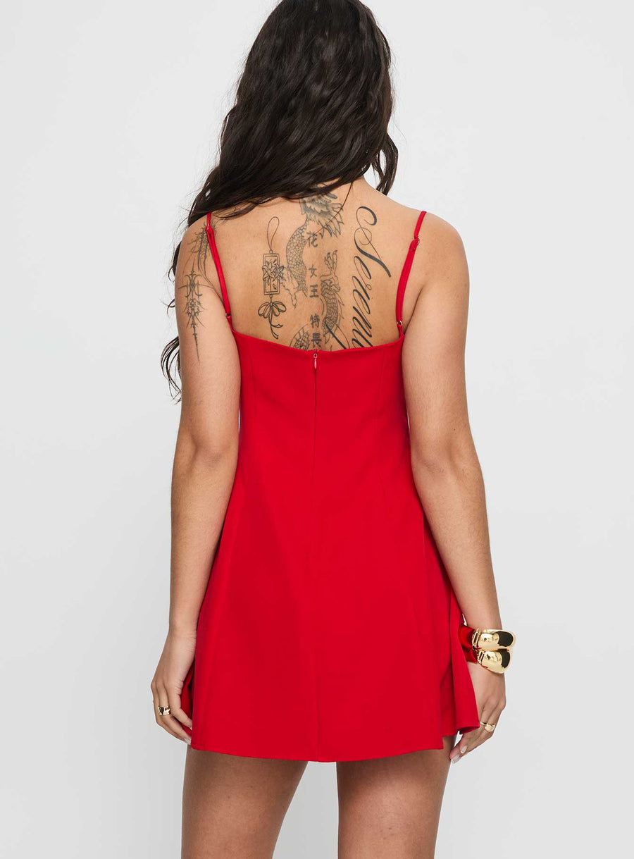 Easy To Love Mini Dress Red · photo 5