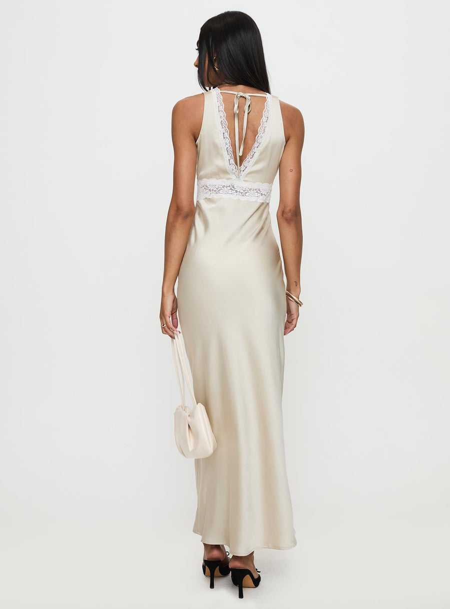 Persefonie Lace Maxi Dress Champagne · photo 5