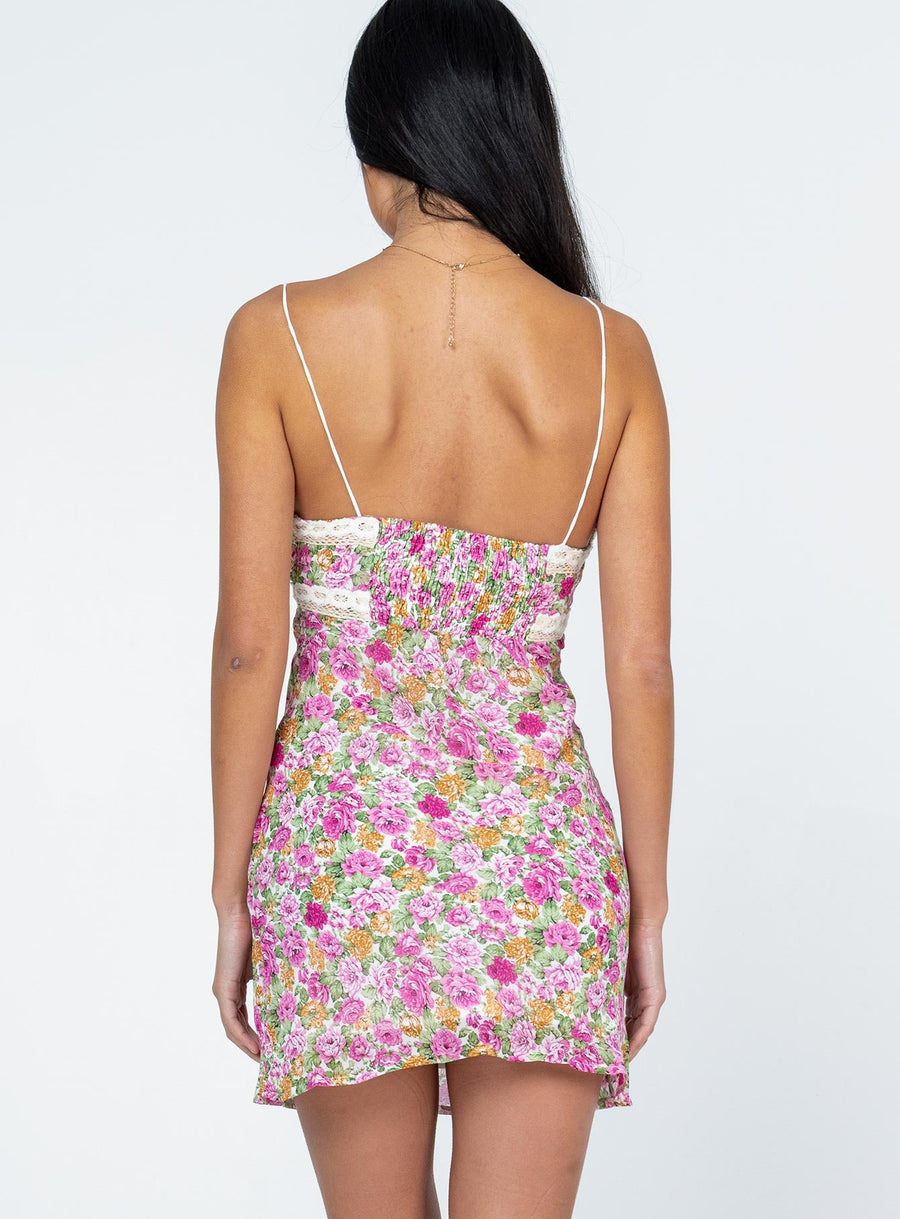 Emilee Mini Dress Pink Floral · photo 5