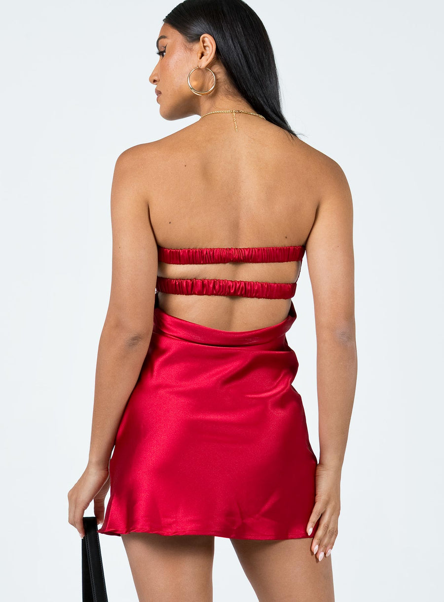 Shellie Mini Dress Red · photo 4