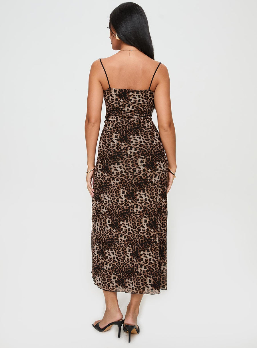 Sugar Maxi Dress Leopard · photo 5