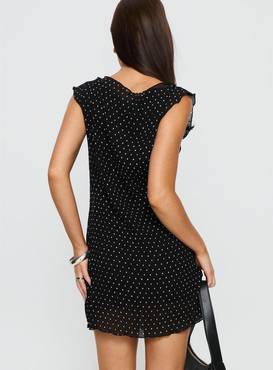 Mariner Mini Dress Noir Polka · photo 5