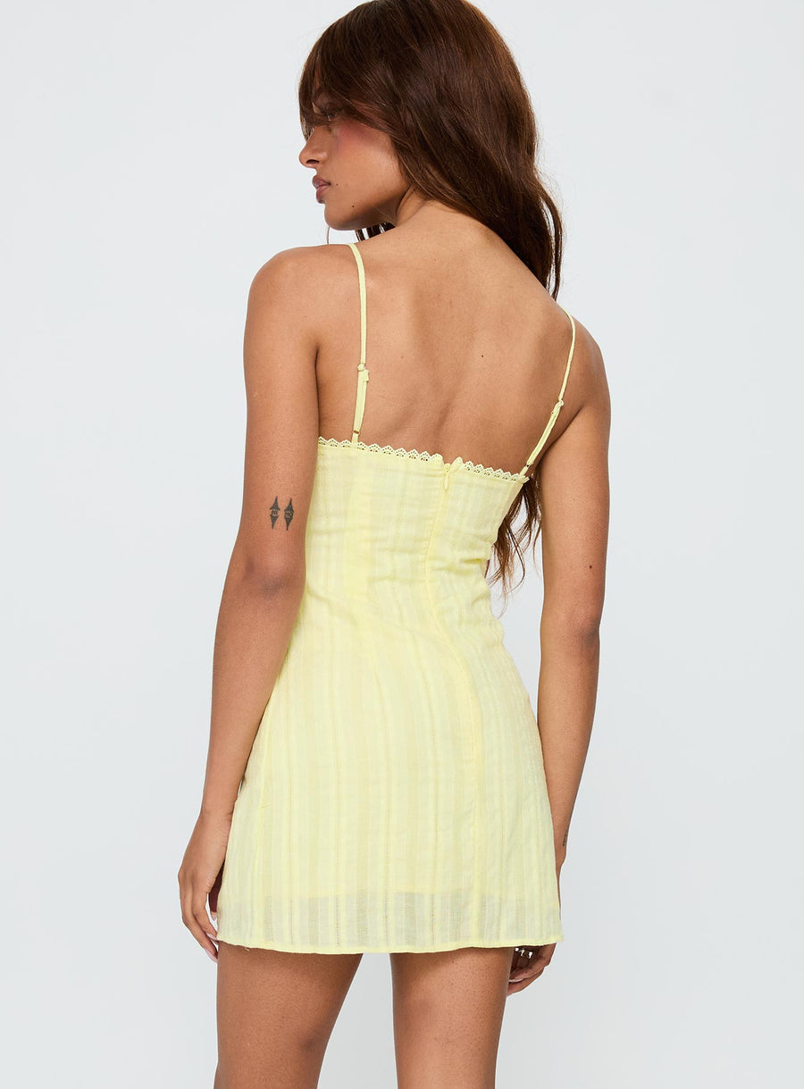 I Know Places Mini Dress Lemon · photo 4