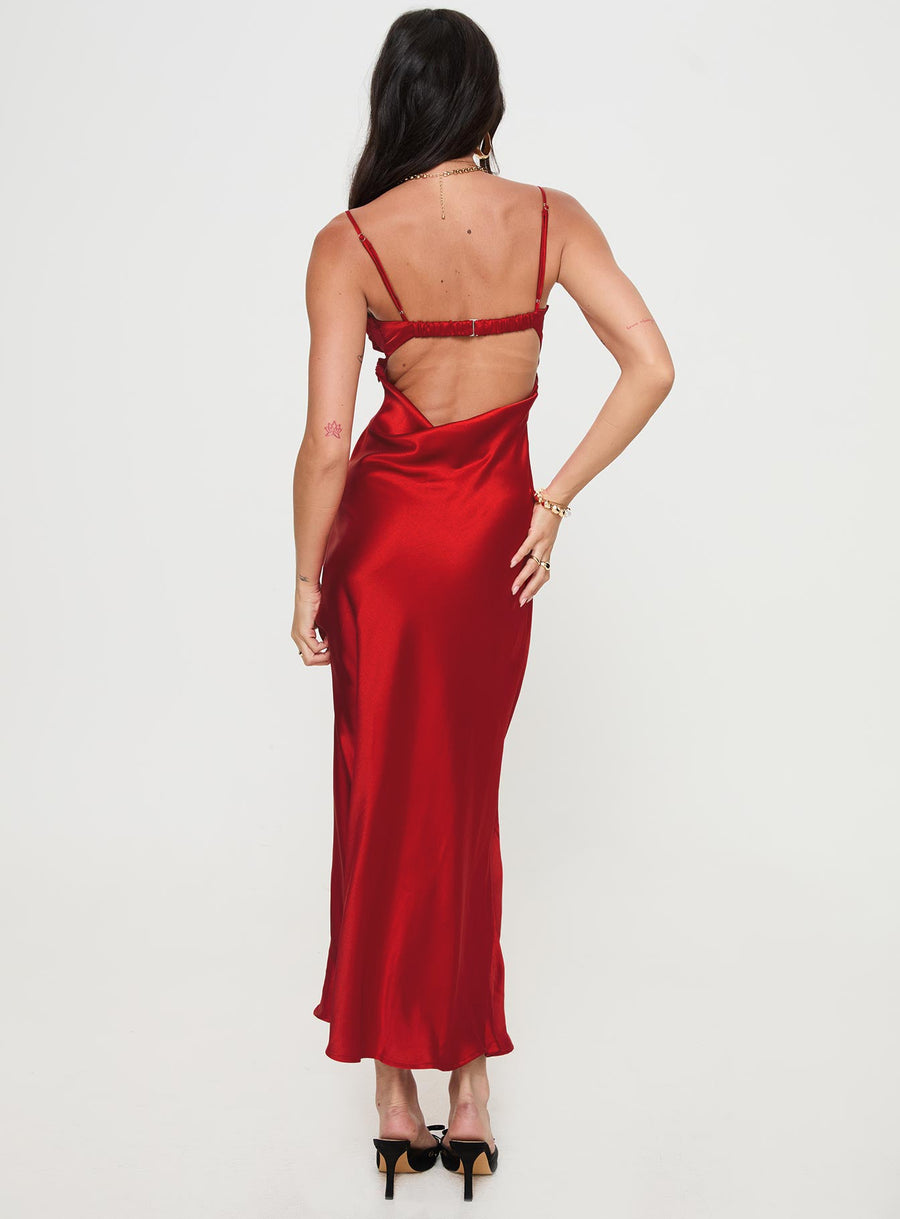 Monument Maxi Dress Red · photo 5
