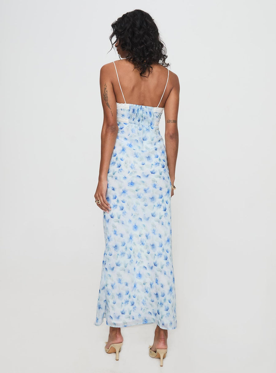 Emily Maxi Dress Blue Floral · photo 5