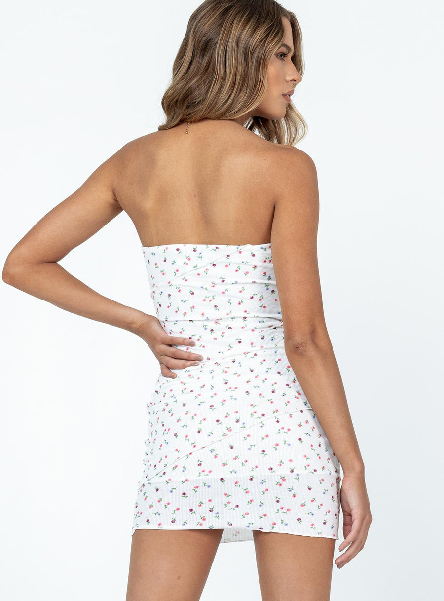 Oscar Mini Dress White Floral · photo 5