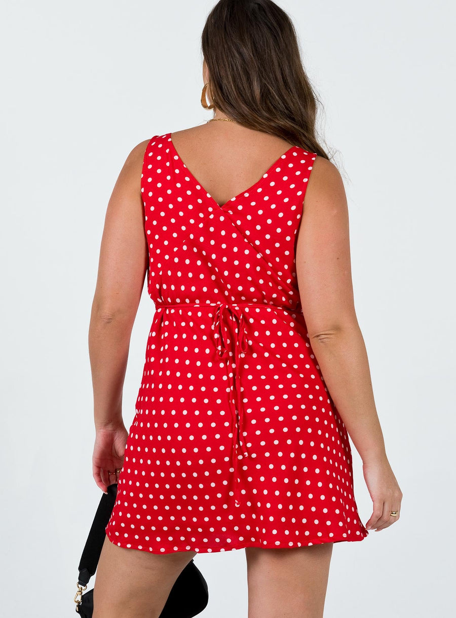Nellie Mini Dress Red Polka Dot · photo 5