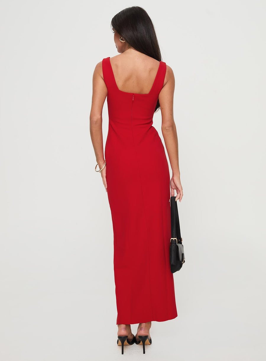 Bombshell Maxi Dress Red · photo 5