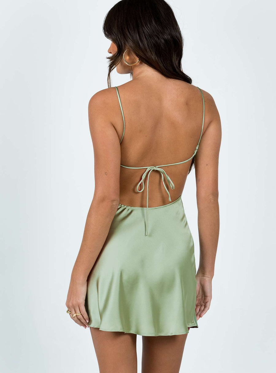 Clemence Mini Dress Sage · photo 5