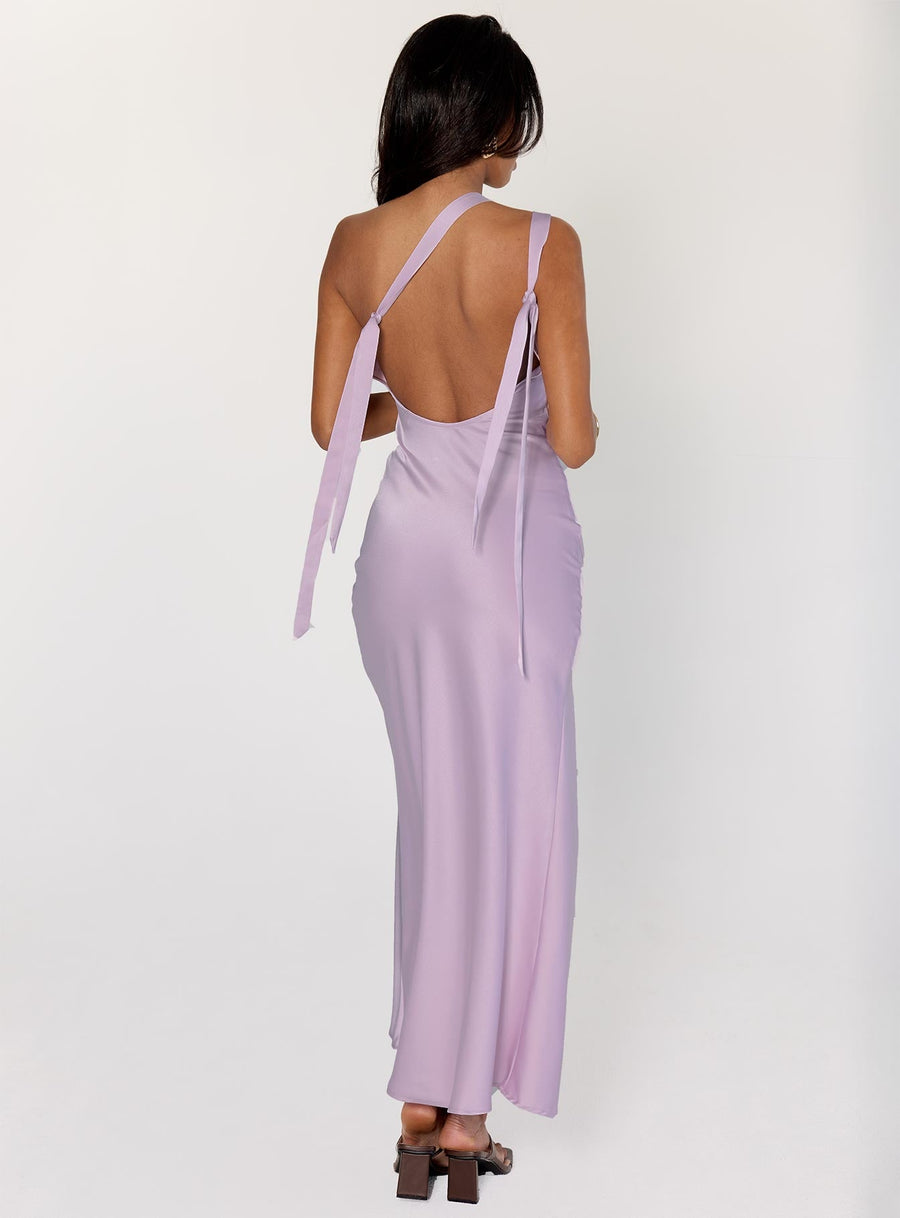 Someone Like You Tie Back Maxi Dress Purple · photo 4