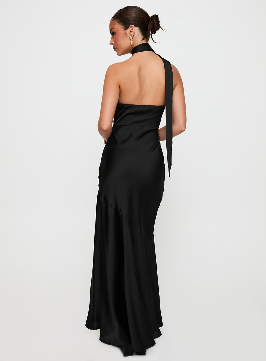 Elixaire Scarf Maxi Dress Black · photo 4