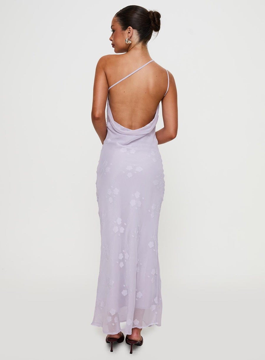 Jazmira One Shoulder Maxi Dress Lilac · photo 5
