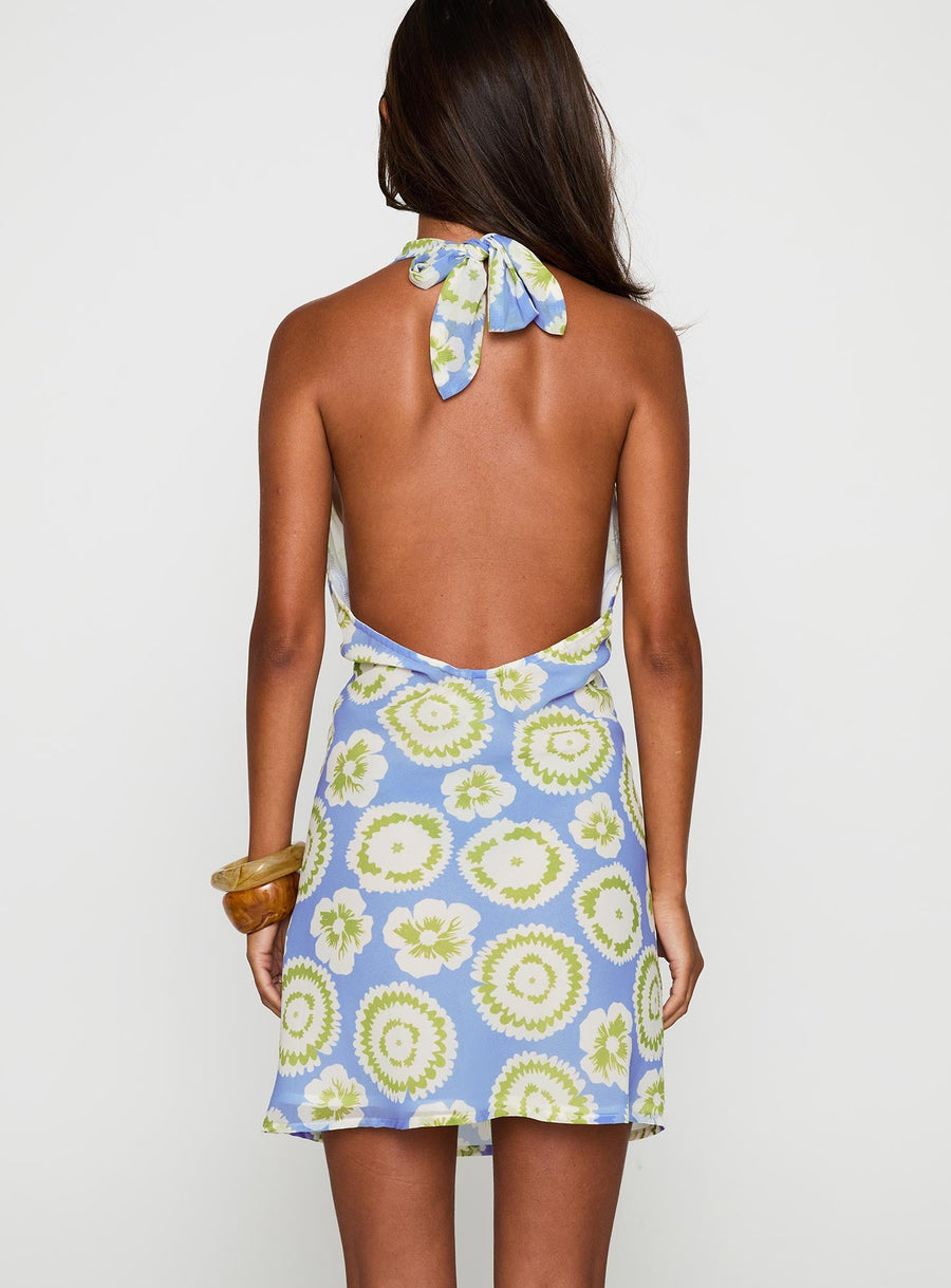Neelia Mini Dress Blue / Yellow · photo 5