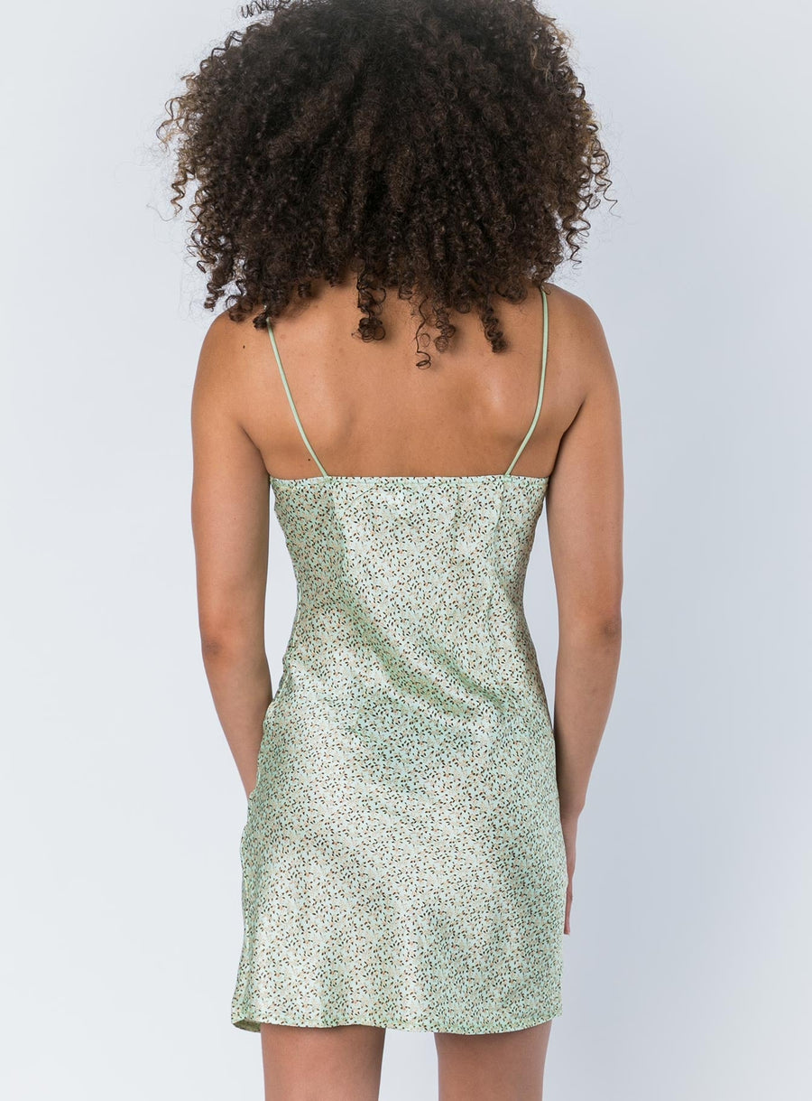 Stargazing Mini Dress Green · photo 5