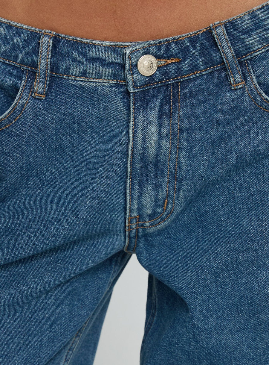 Ramos Low Rise Wide Leg Jeans Mid Blue Wash · photo 7
