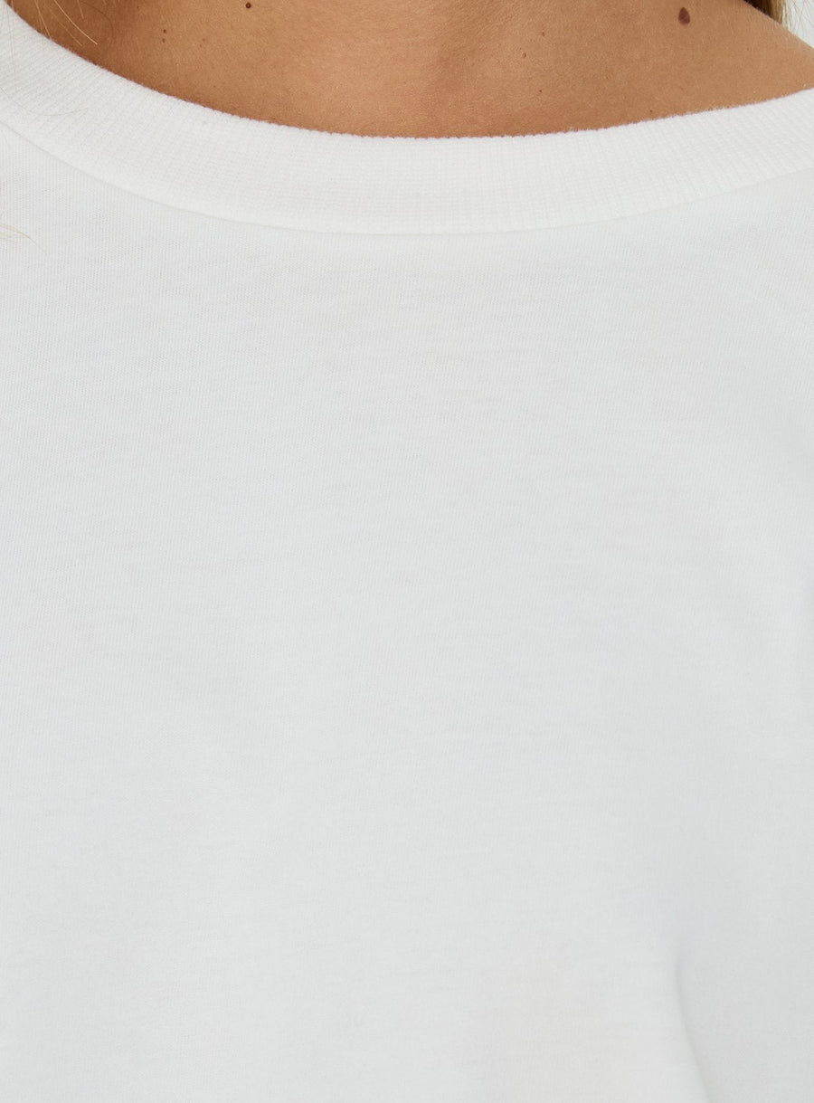 Settle Down Long Sleeve Top White · photo 6
