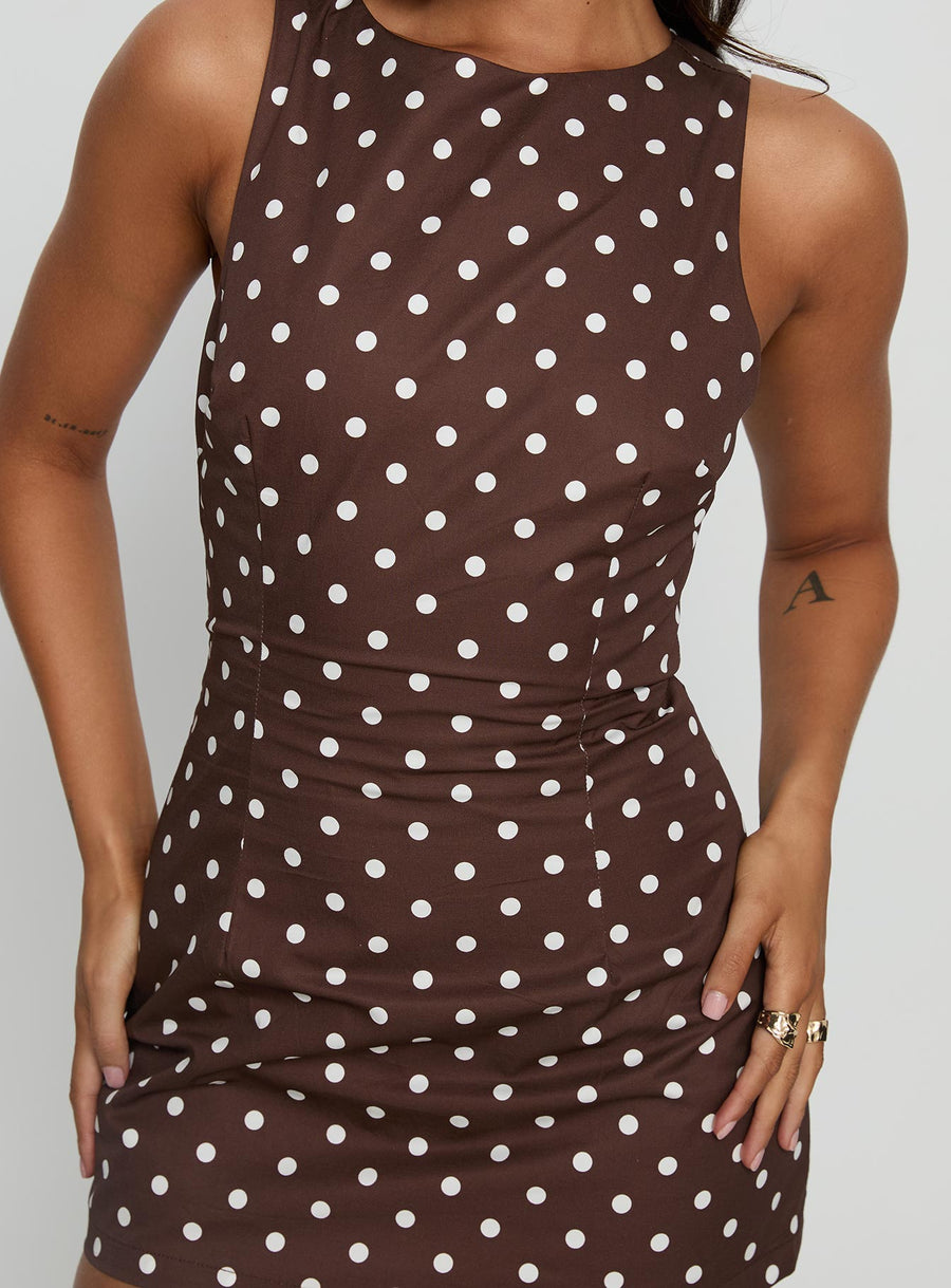 Yumiko Romper Brown Polka Dot · photo 6