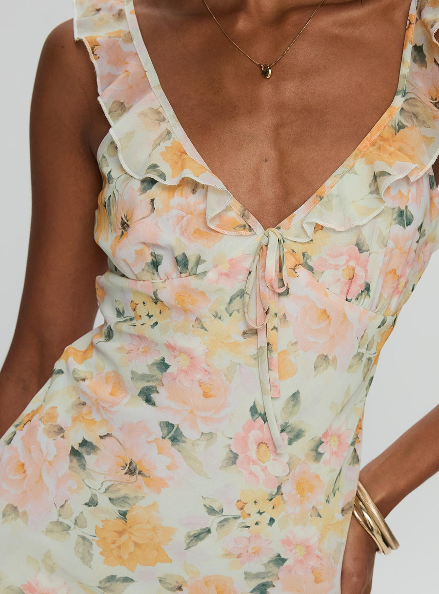 On A Wave Frill Detail Maxi Dress Multi · photo 5