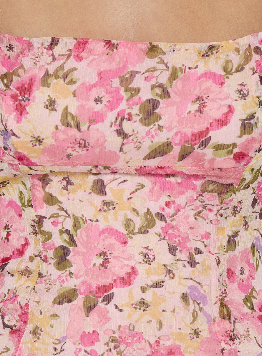 Delamere Mini Dress Pink Floral · photo 6