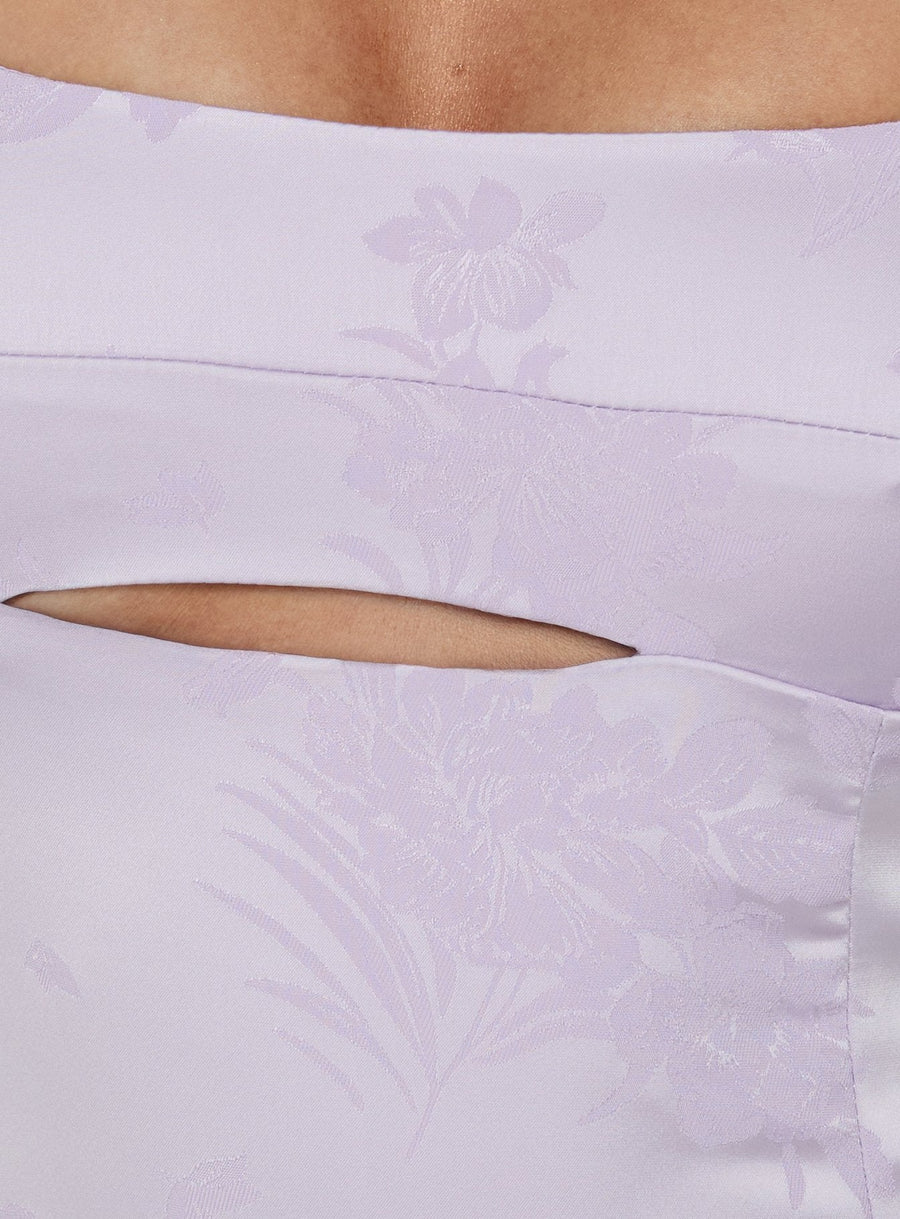 Powell Satin Mini Dress Lilac · photo 6
