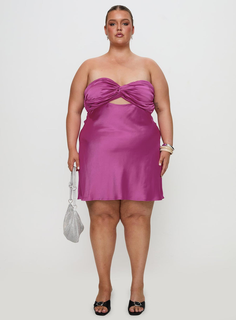 Faviola Mini Dress Purple Curve · photo 7