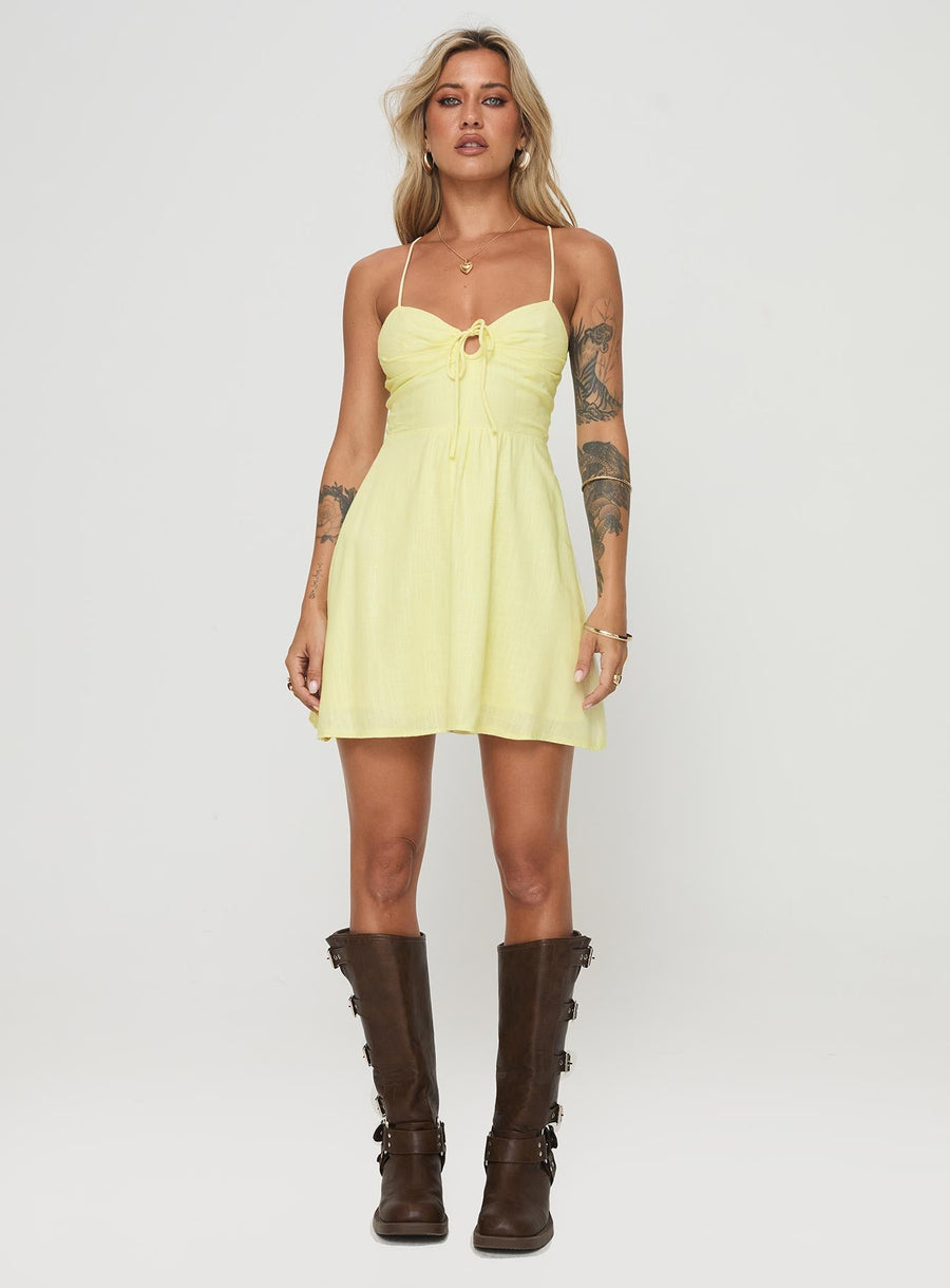 Tassos Mini Dress Lemon · photo 7