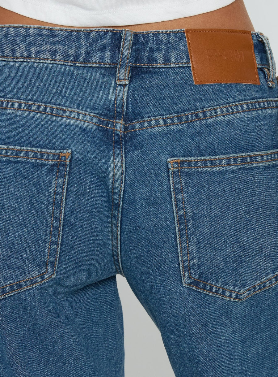 Ramos Low Rise Wide Leg Jeans Mid Blue Wash · photo 8