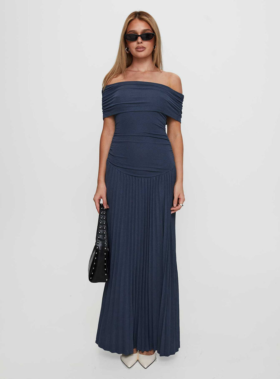 Field Of Dreams Maxi Dress Navy · photo 7