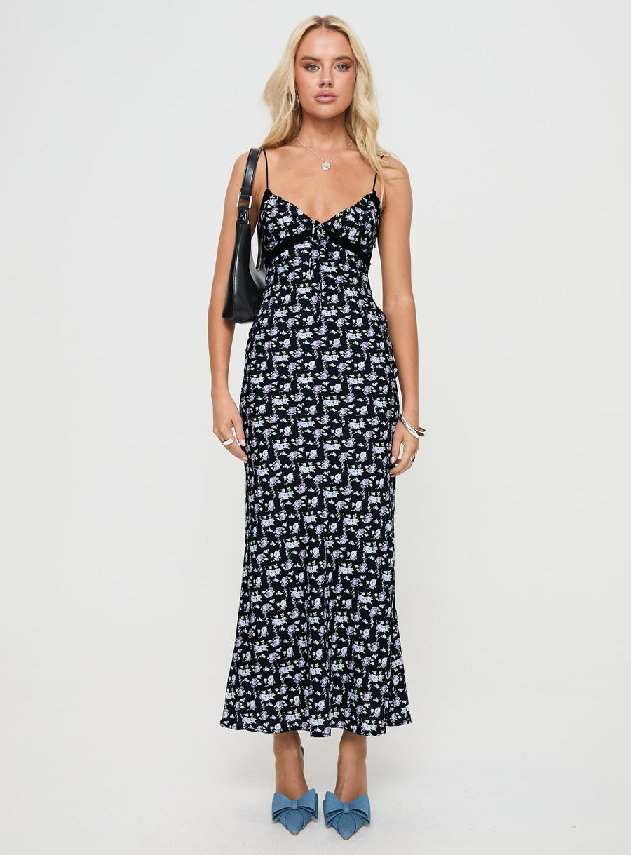 Emily Maxi Dress Black / Floral · photo 7