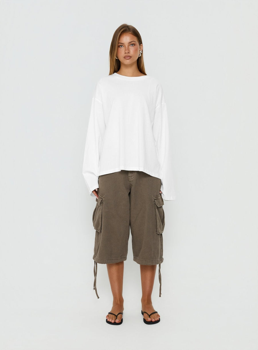 Settle Down Long Sleeve Top White · photo 7