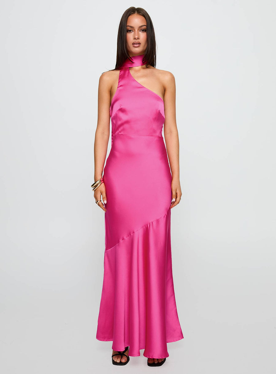 Elixaire Scarf Maxi Dress Pink · photo 6