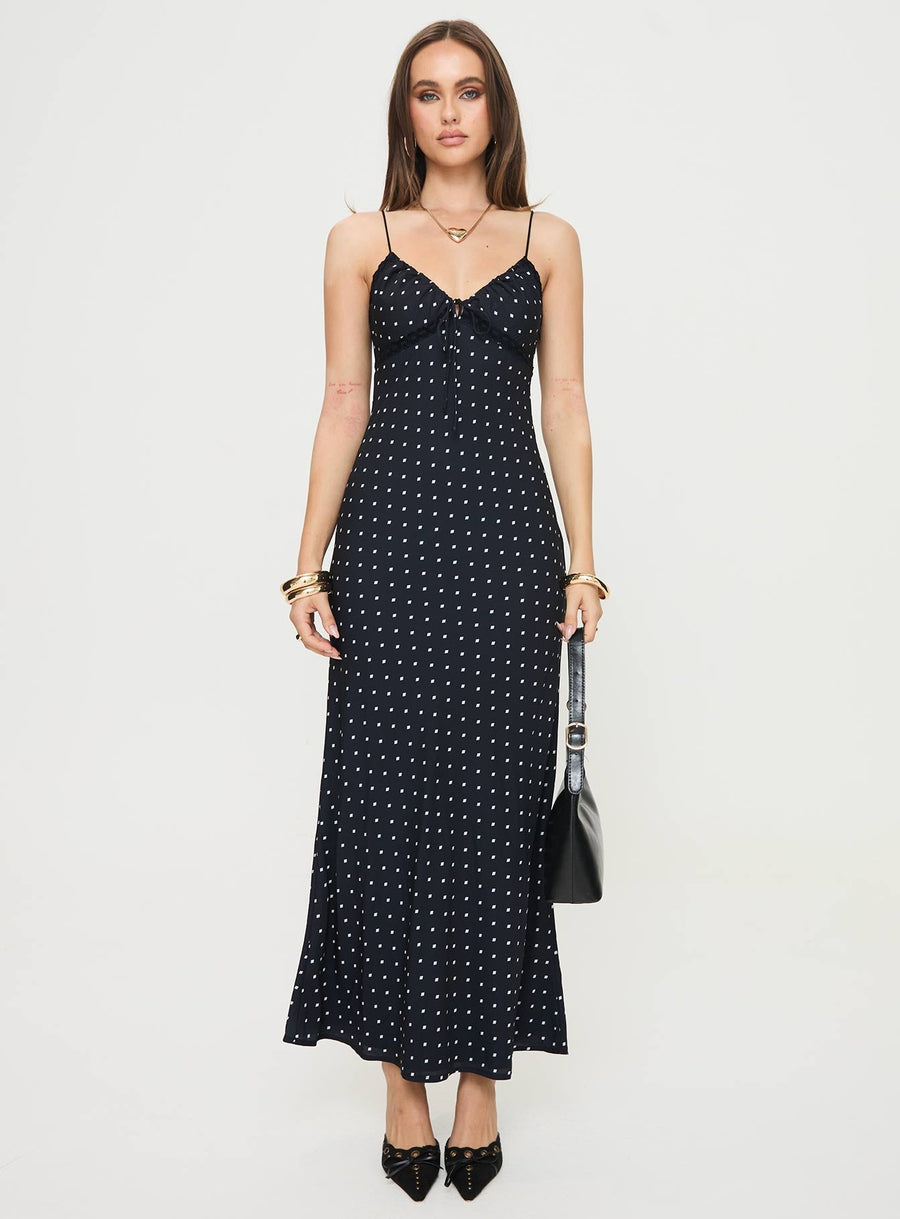 Emily Maxi Dress Black Polka Dot · photo 7