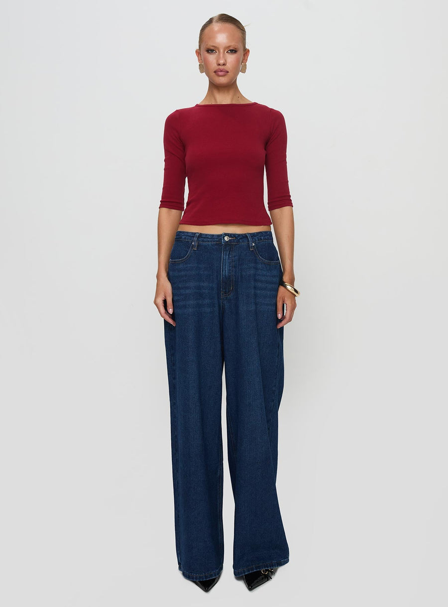 Elaia 3/4 Sleeve Top Red · photo 8