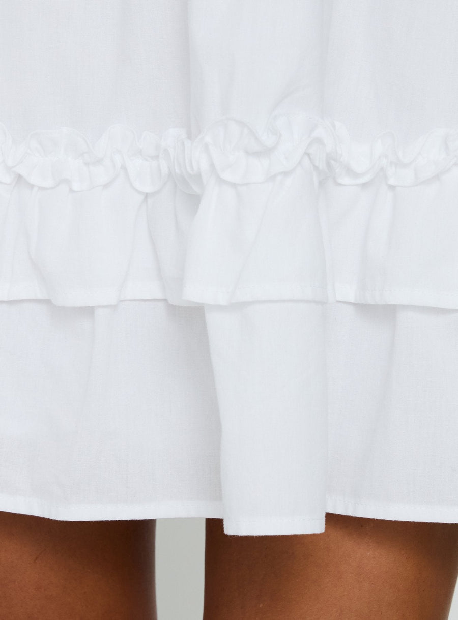 Enhancement Babydoll Mini Dress White · photo 7