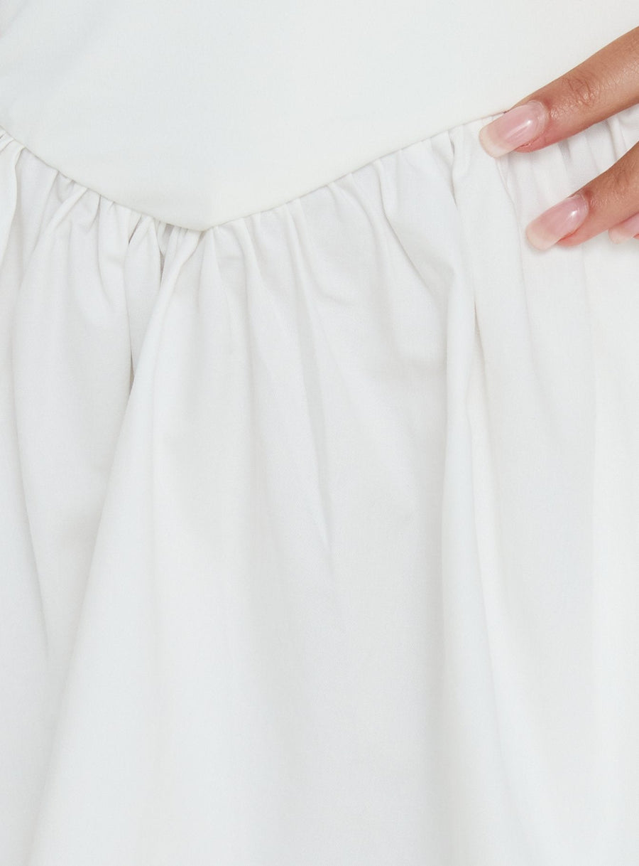 Allyce Halter Mini Dress White · photo 7