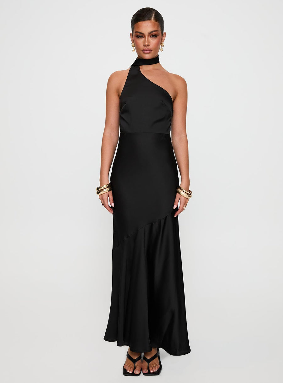 Elixaire Scarf Maxi Dress Black · photo 6