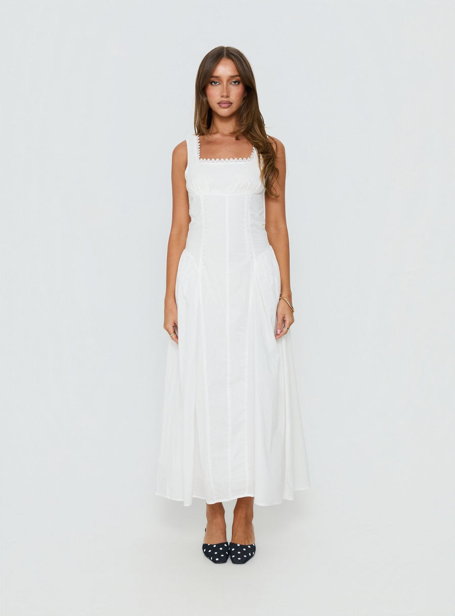 Mariette Panelled Midi Dress White · photo 7