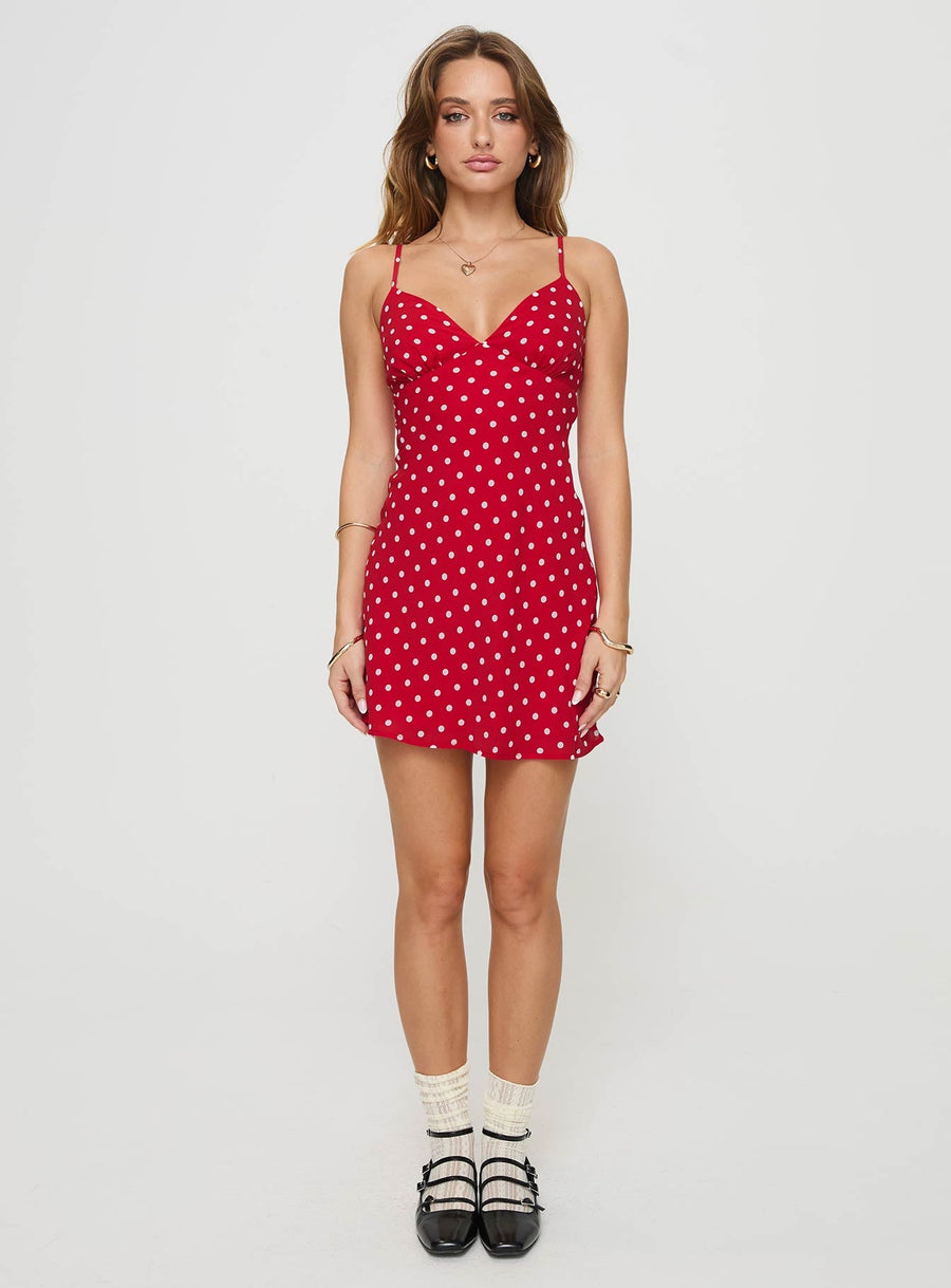Chara Mini Dress Red · photo 6