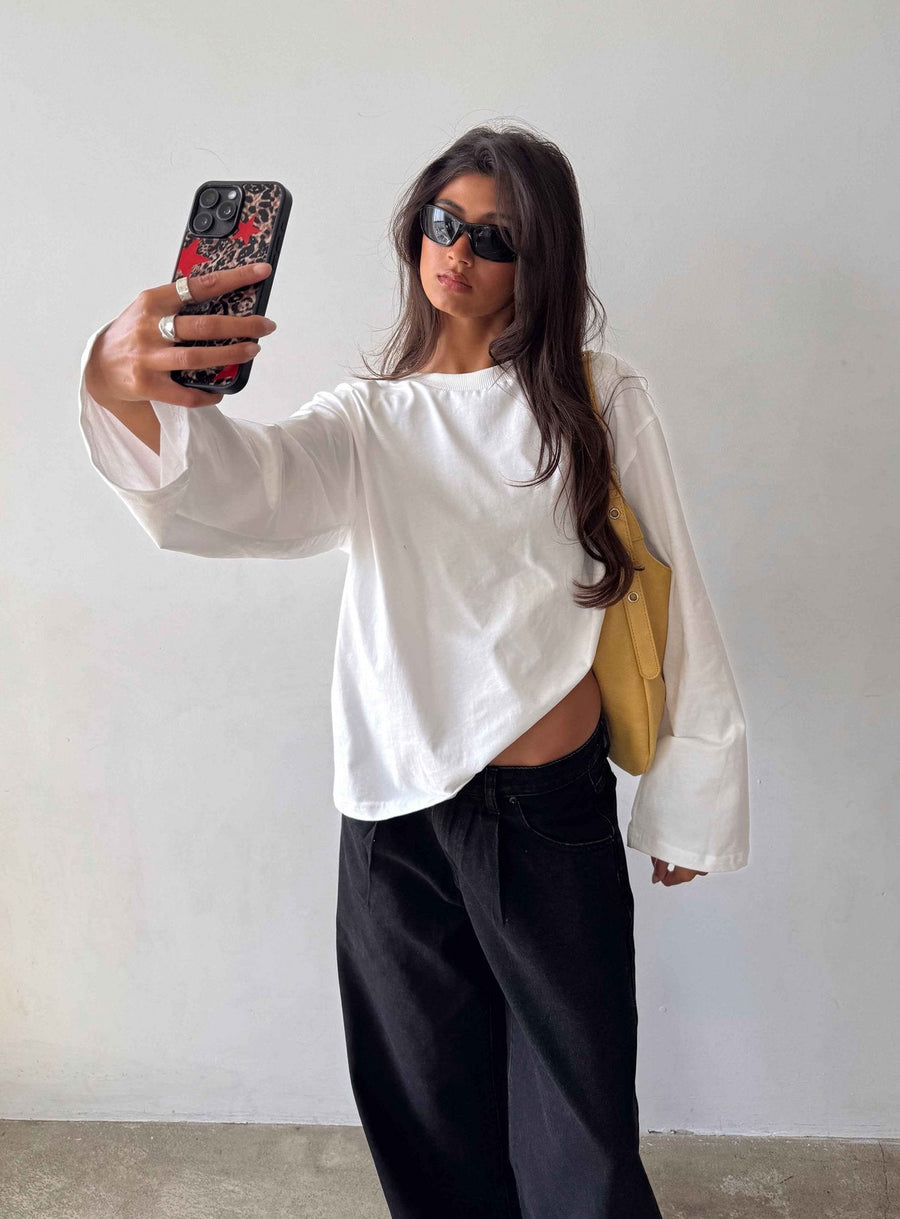 Settle Down Long Sleeve Top White · photo 8