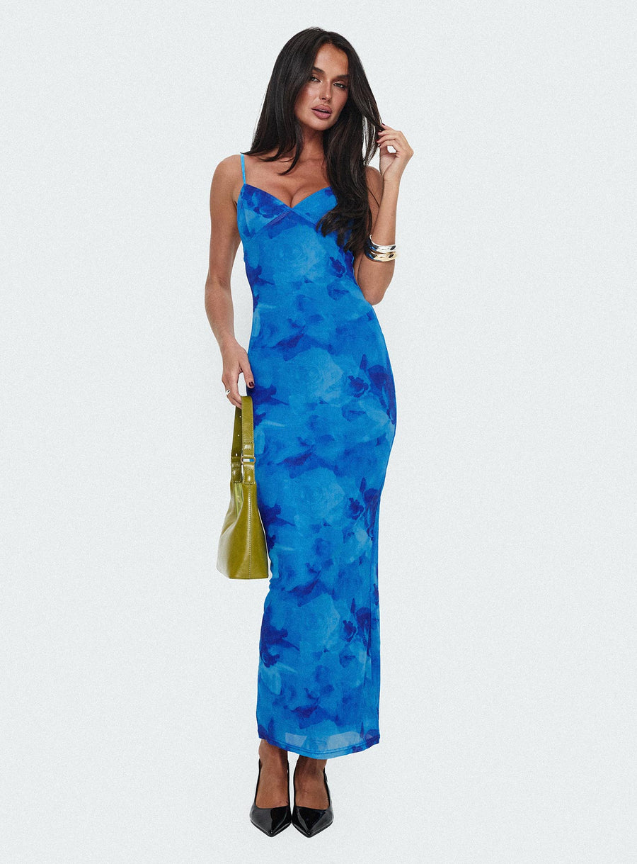 Hathaway Maxi Dress Blue Floral · photo 8