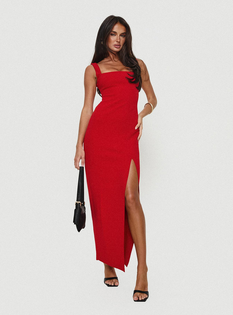 Bombshell Maxi Dress Red · photo 8