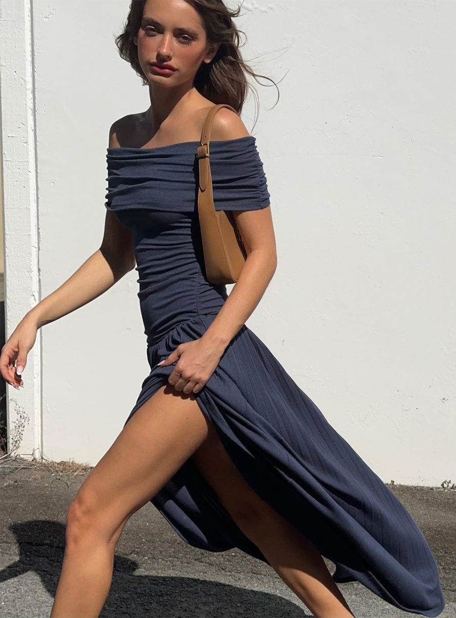 Field Of Dreams Maxi Dress Navy · photo 8