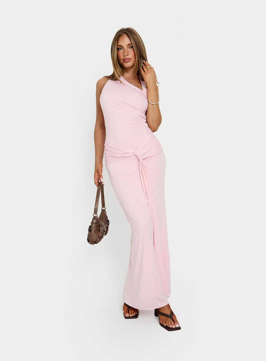 Ivetta Ruched Maxi Dress Pink · photo 9