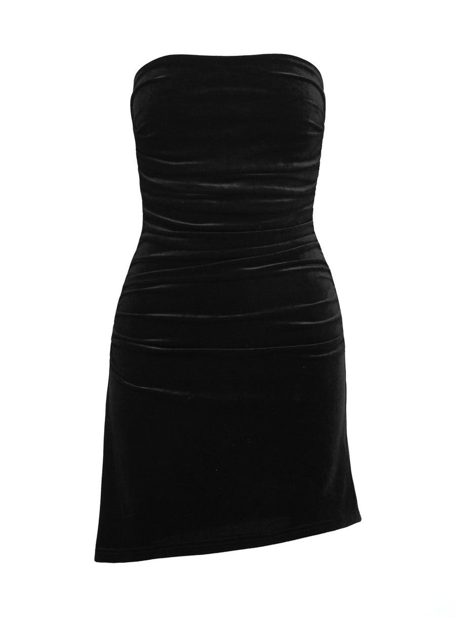 Deluxa Strapless Mini Dress Black · photo 5