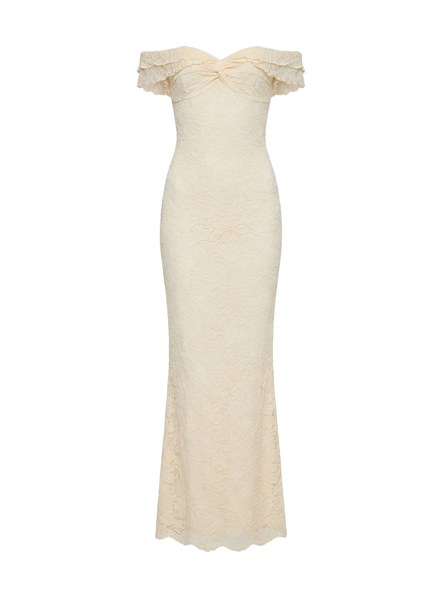 Anabeila Strapless Maxi Dress Lemon · photo 9