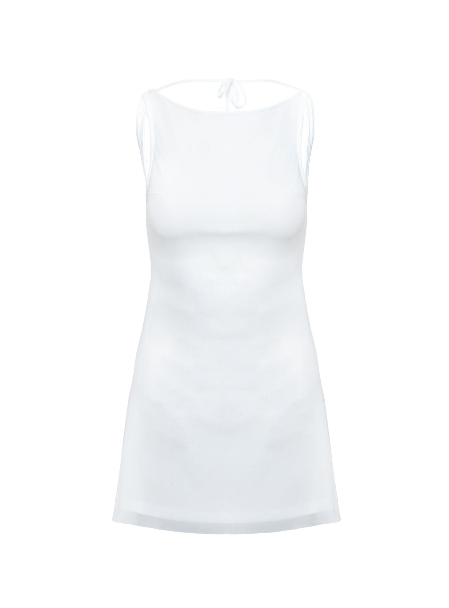Lukea Sleeveless Mini Dress White · photo 8