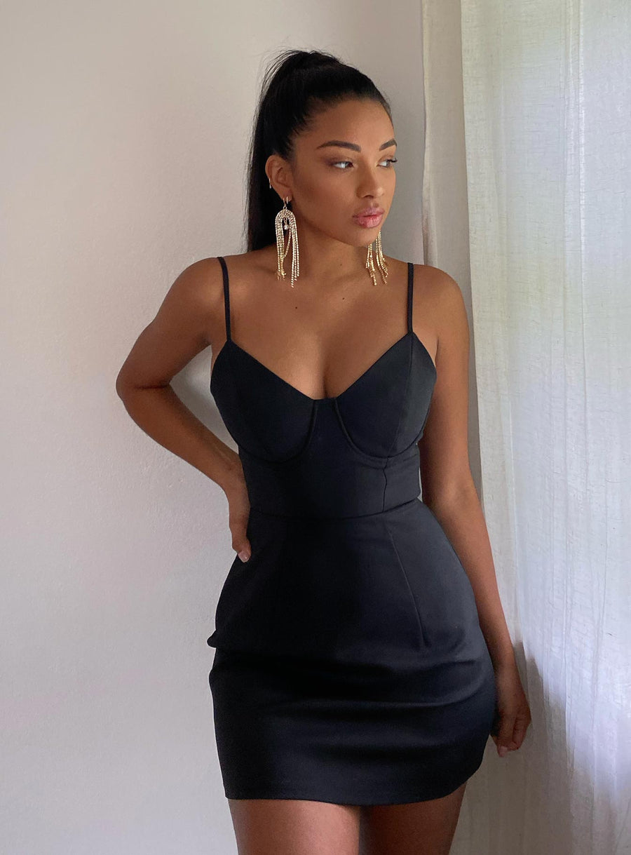 Novella Mini Dress Black · photo 1