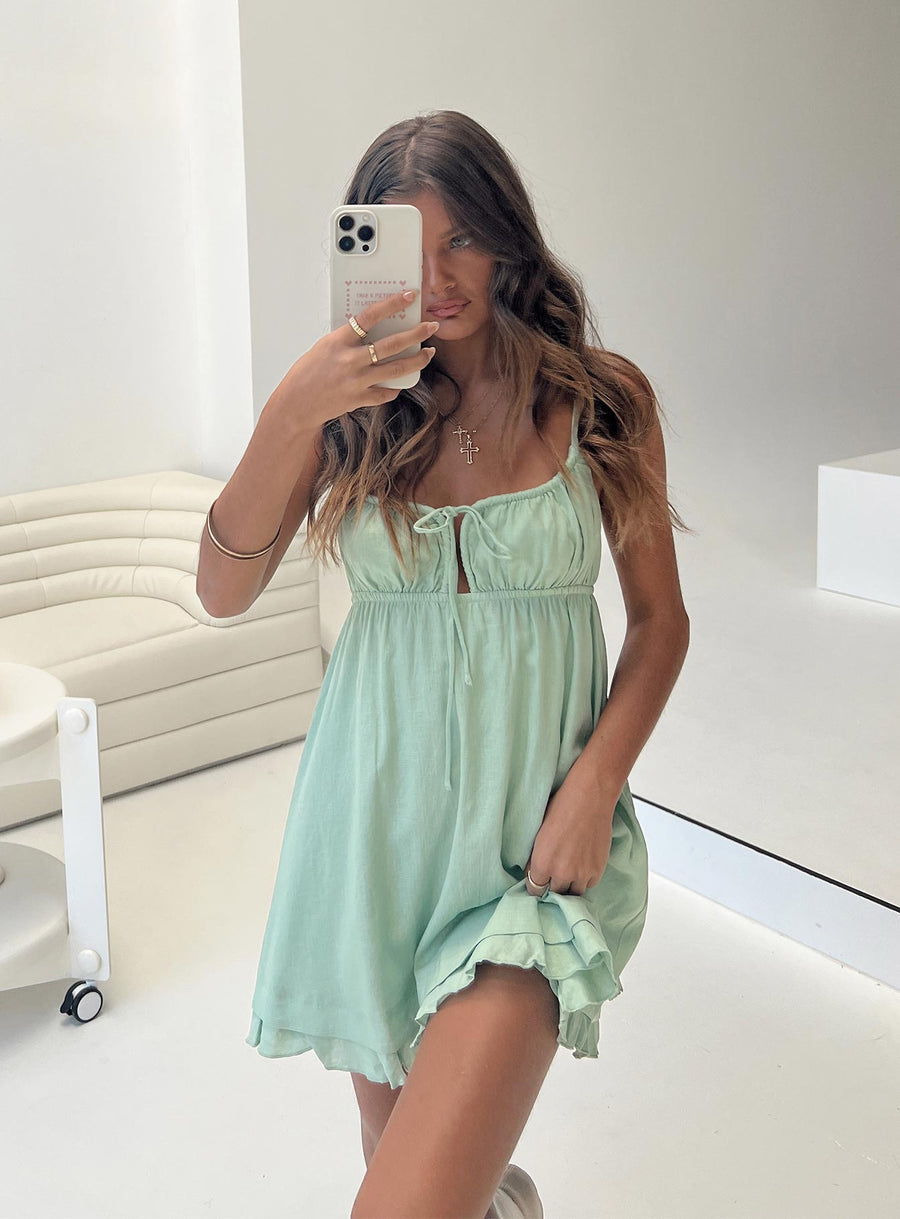 Empress Of Love Mini Dress Sage · photo 1