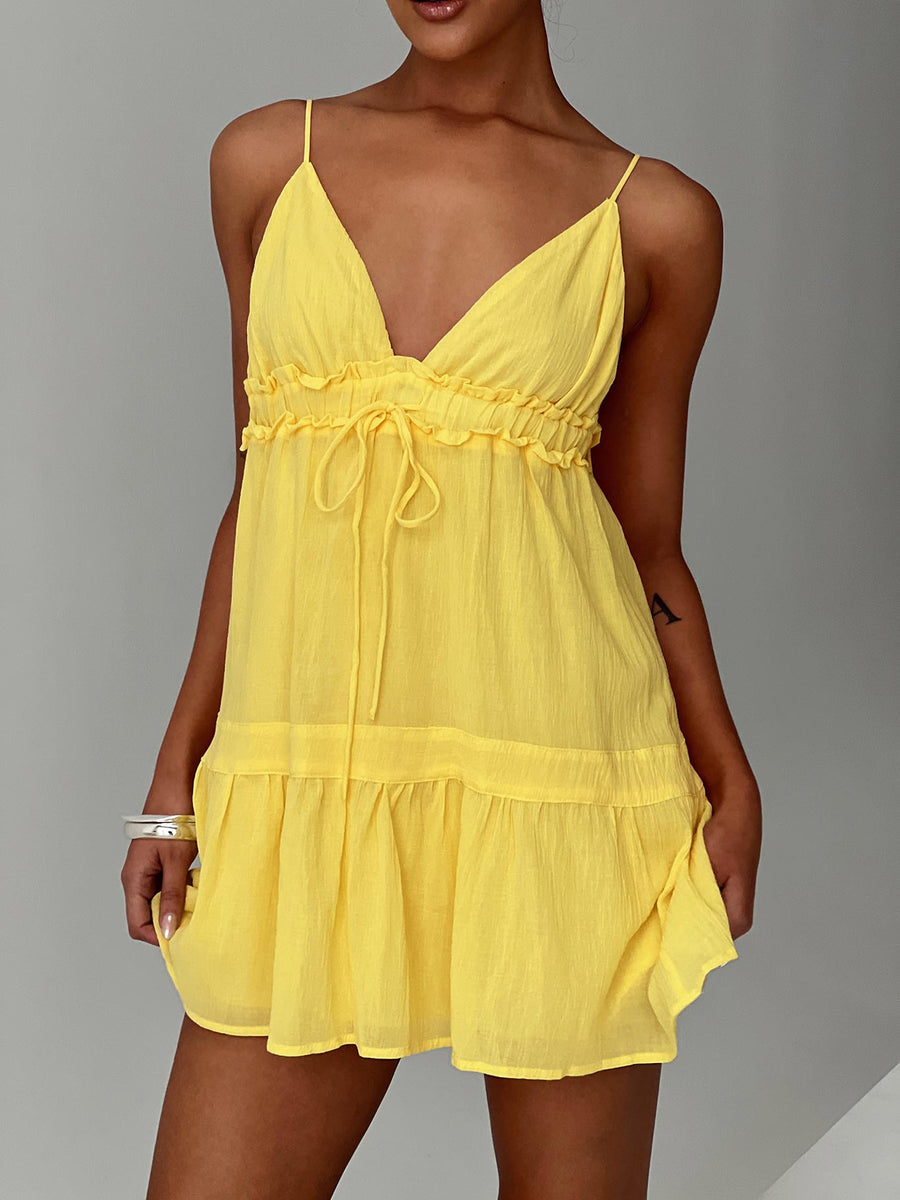 Dionne Mini Dress Lemon · photo 1
